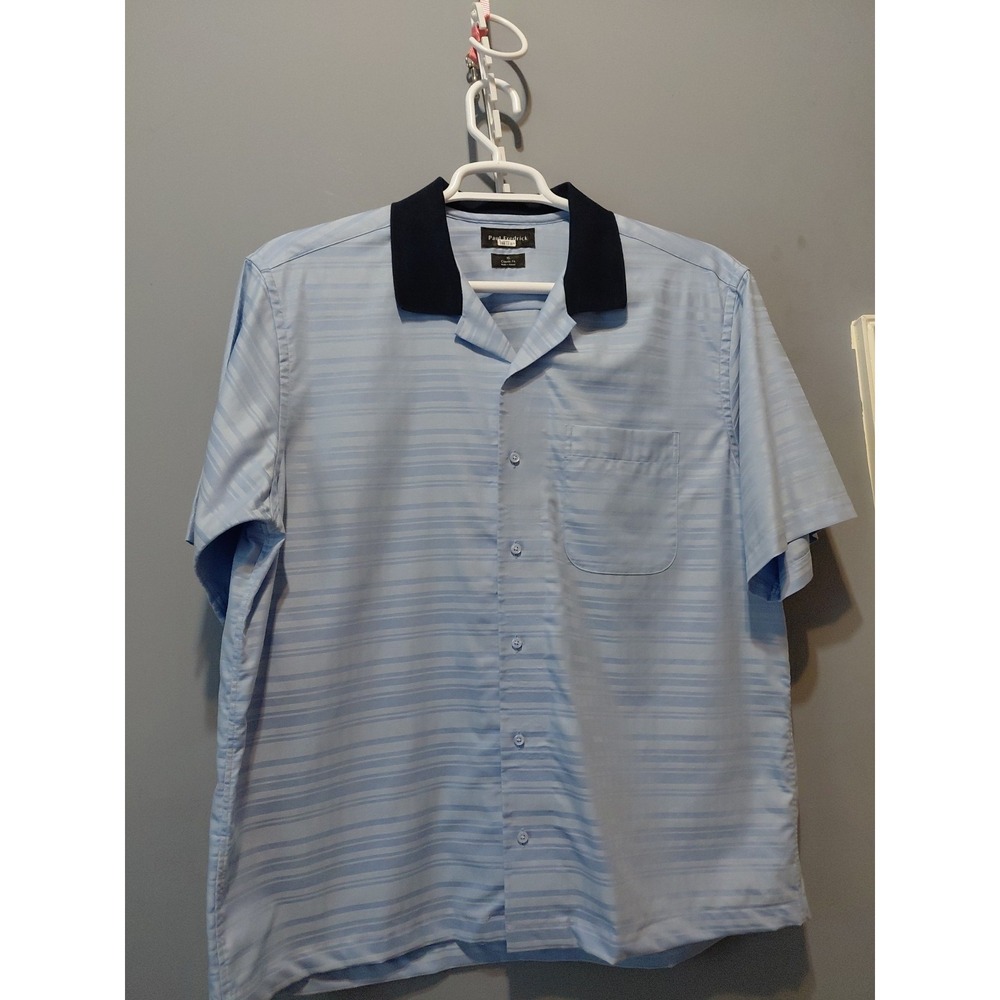 New Paul Frederick Shirt Mens XL Button Up Short Sleeve Pocket Linen Cotton
